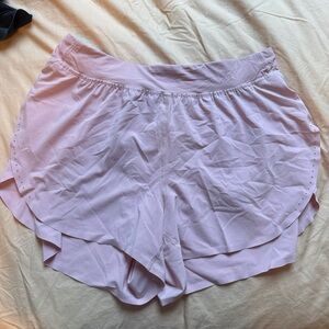 Lululemon Athletica Light Pink Split Shorts